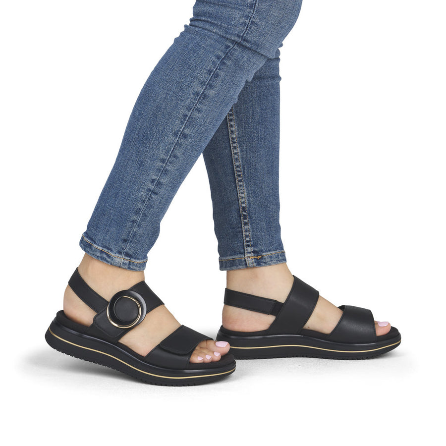 Remonte D1J63-00 Ladies' Sandals-Black