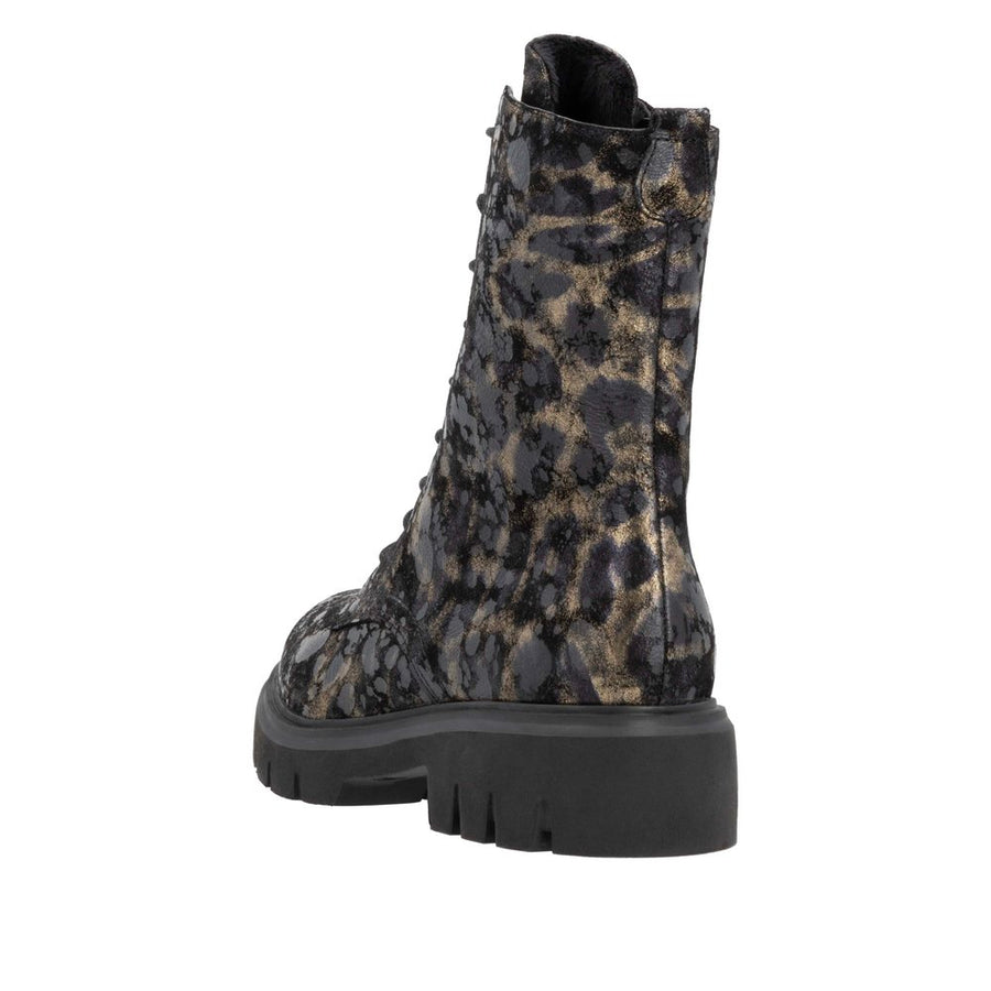 Remonte D1W72 Ankle Boot-Black Leopard