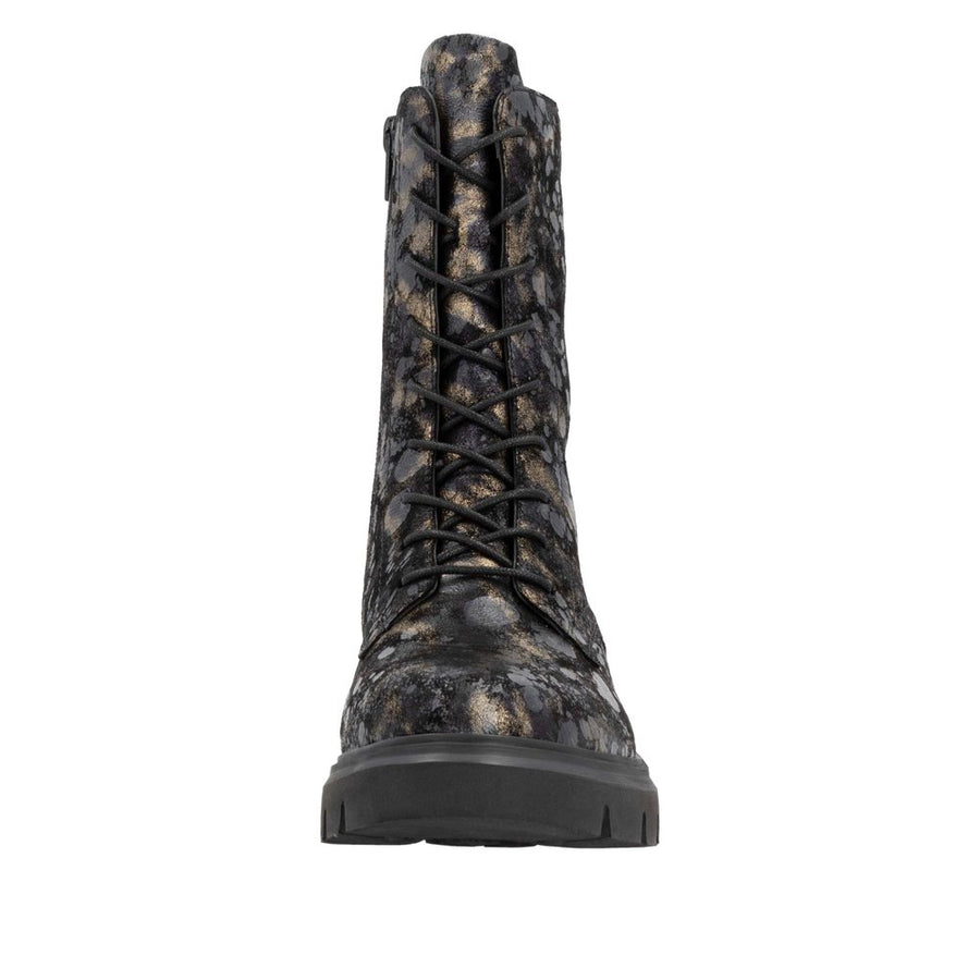 Remonte D1W72 Ankle Boot-Black Leopard