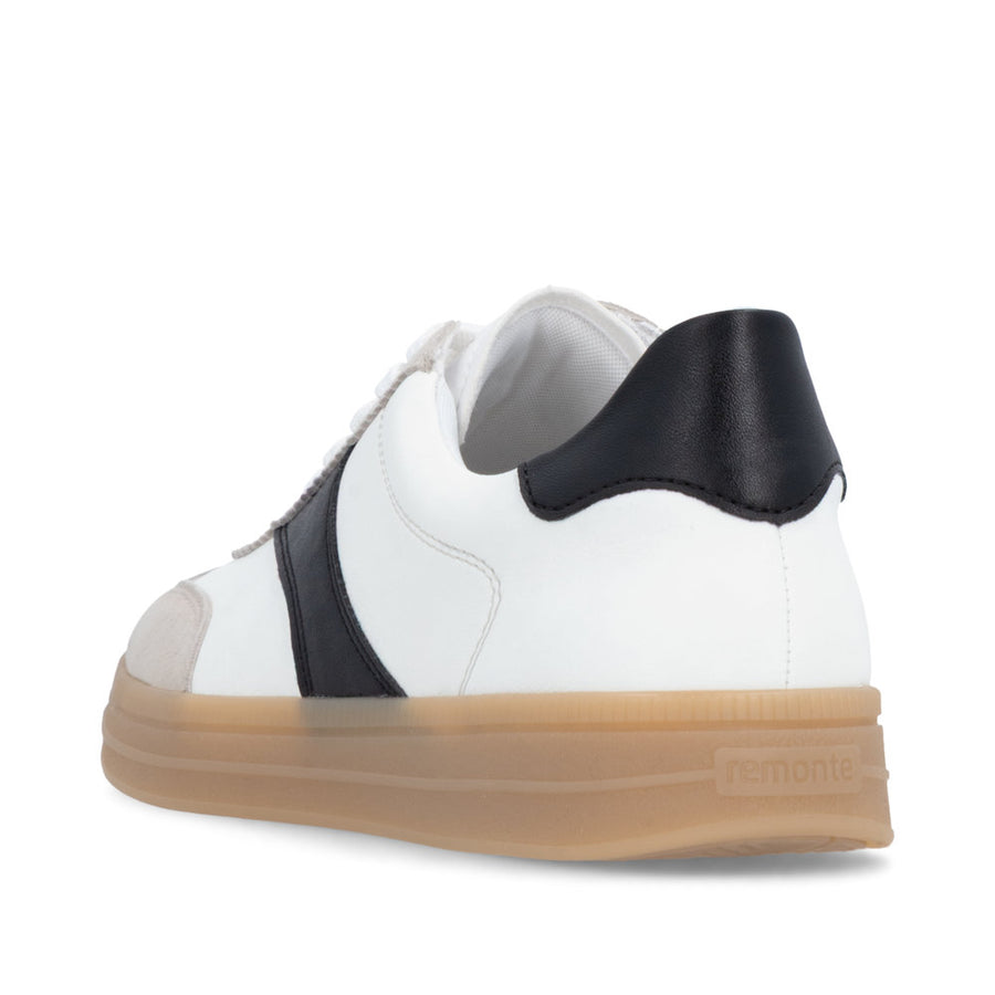 Remonte D2C01 Ladies Sneaker-White/Black