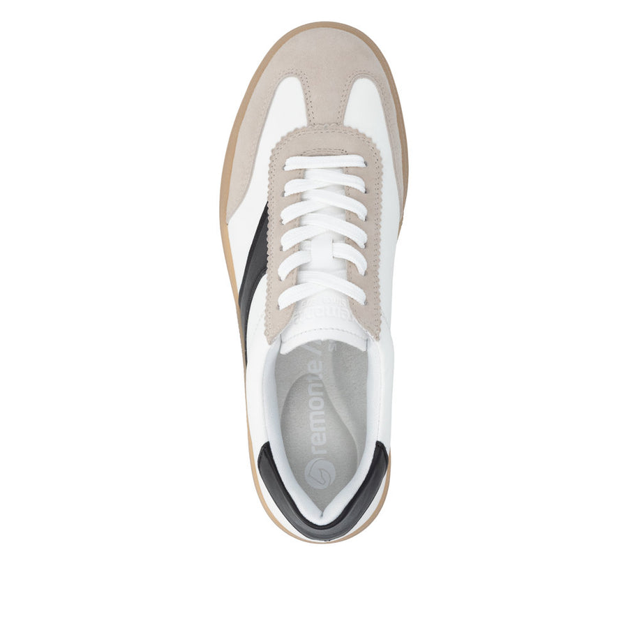 Remonte D2C01 Ladies Sneaker-White/Black
