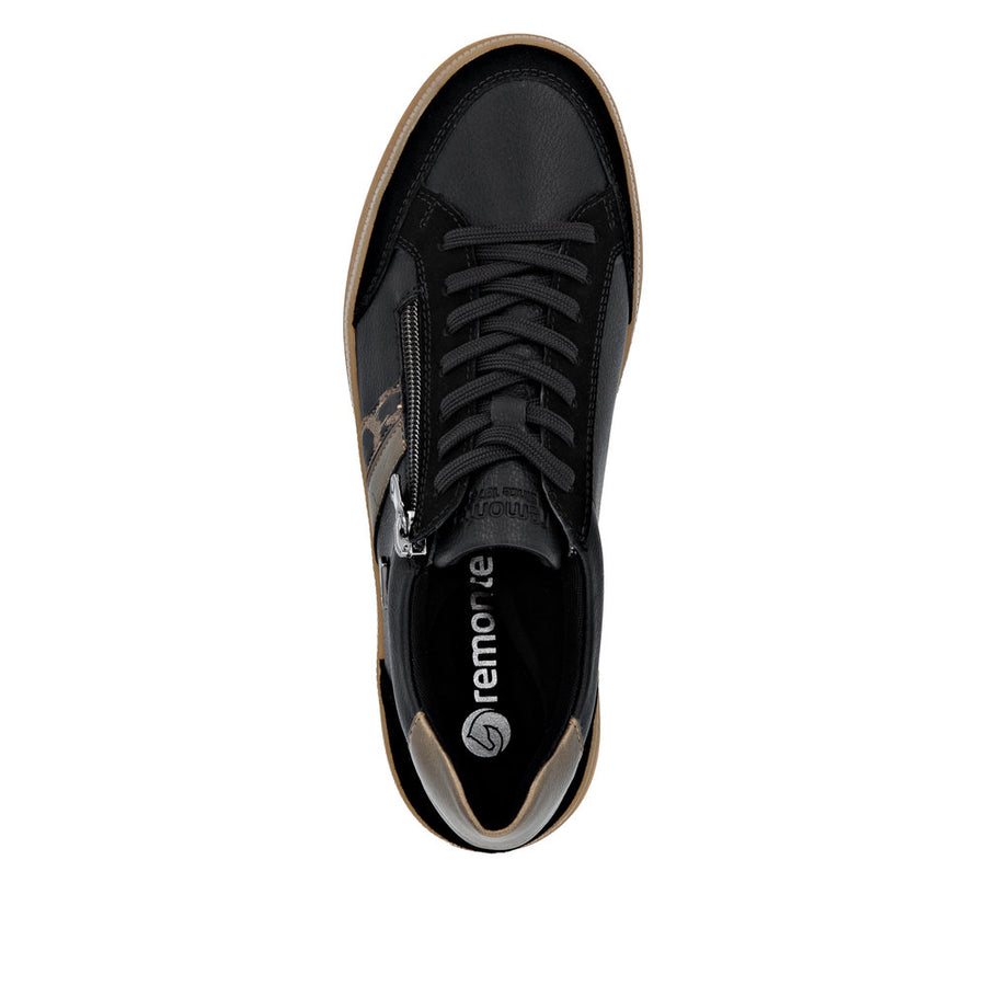 Remonte D2C04-03 Ladies' Sneaker-Black Combi
