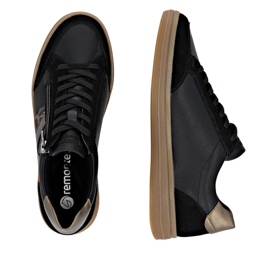 Remonte D2C04-03 Ladies' Sneaker-Black Combi