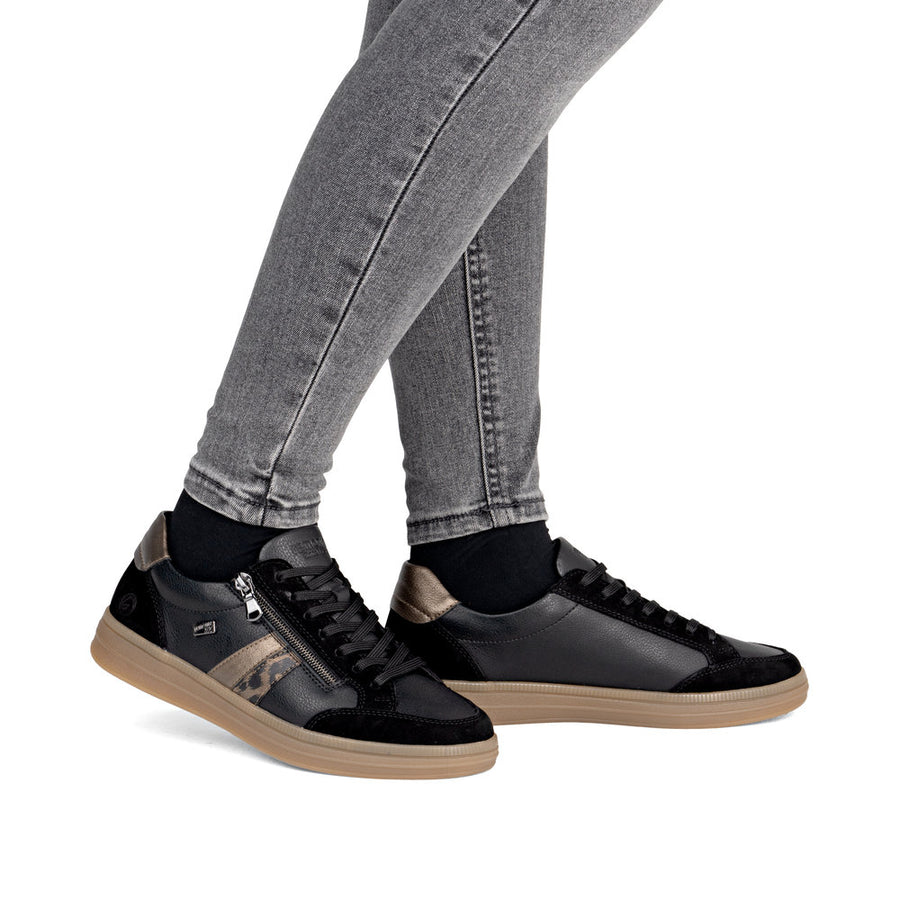 Remonte D2C04-03 Ladies' Sneaker-Black Combi