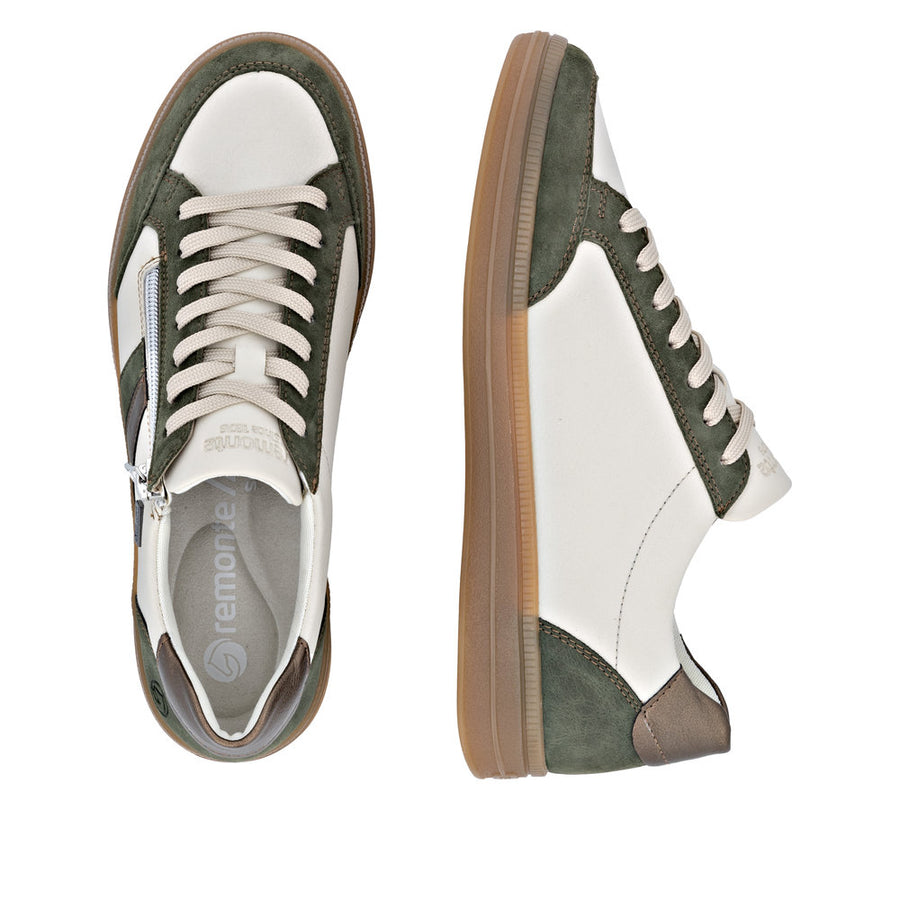 Remonte D2C04-60 Ladies' Sneaker-White Combi