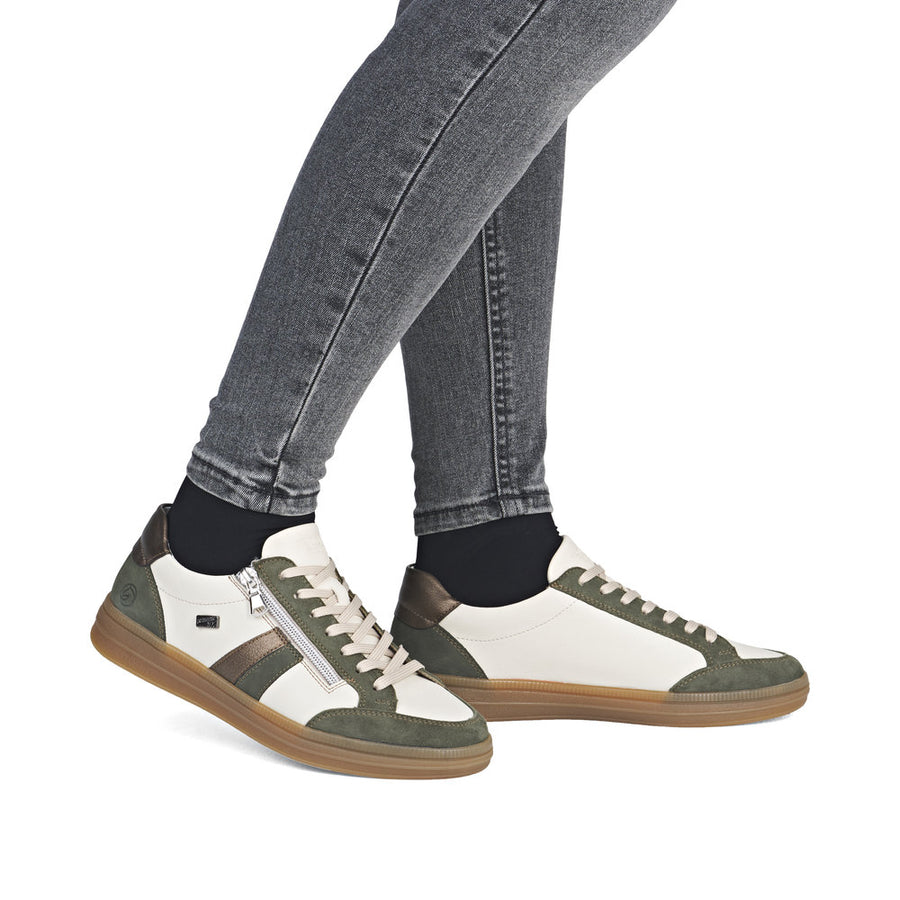Remonte D2C04-60 Ladies' Sneaker-White Combi