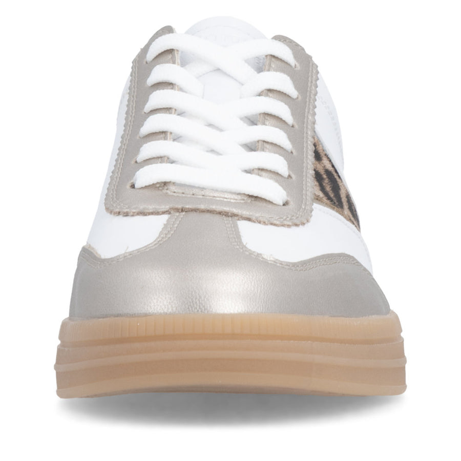 Remonte D2c05 Ladies Sneaker-White/Gold