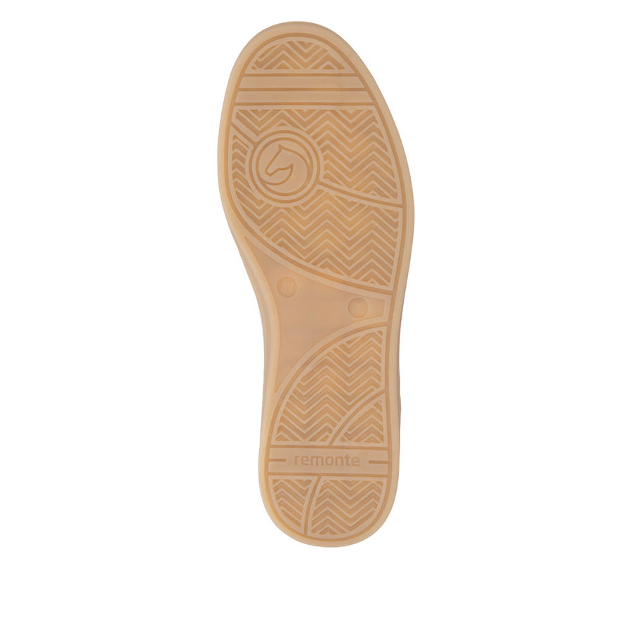Remonte D2c05 Ladies Sneaker-White/Gold