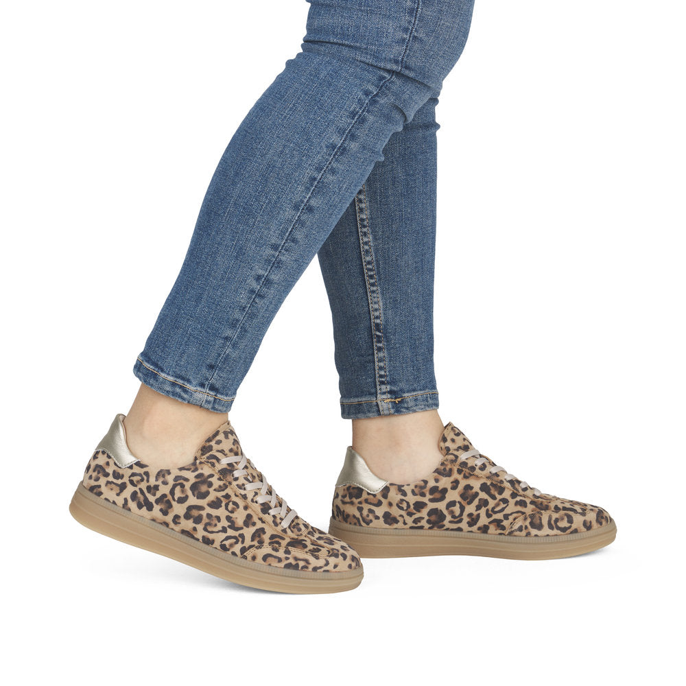 Remonte D2c06 Ladies Sneakers-Leopard