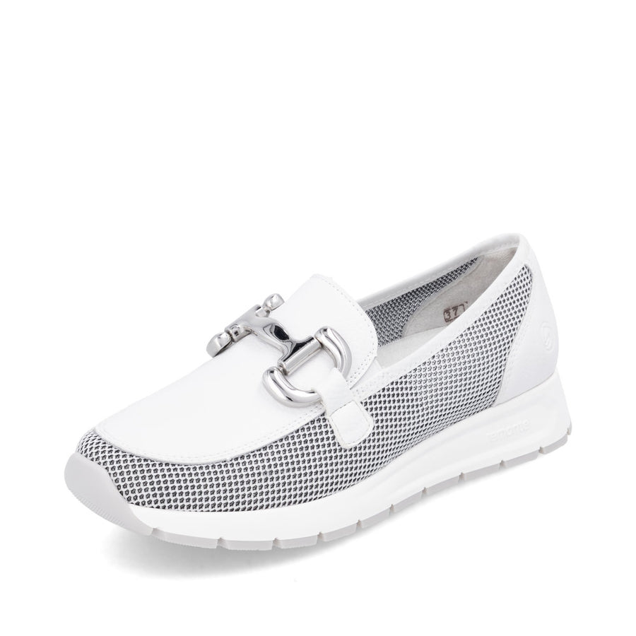 Remonte D2G02 Ladies Loafers-White Multi