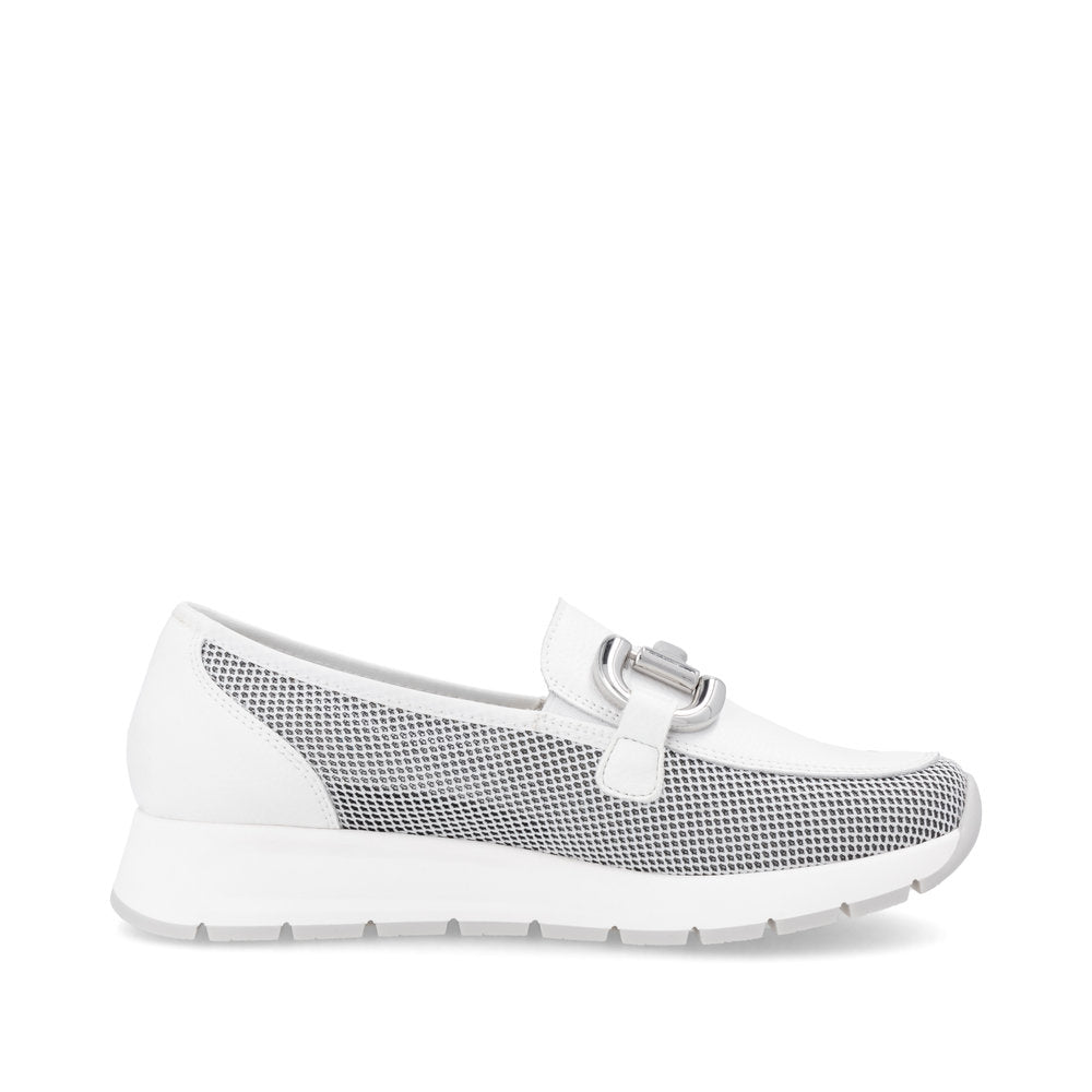 Remonte D2G02 Ladies Loafers-White Multi