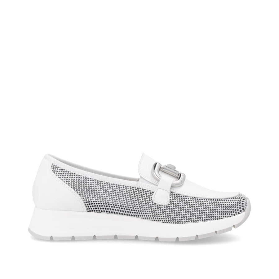 Remonte D2G02 Ladies Loafers-White Multi