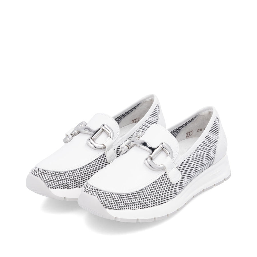Remonte D2G02 Ladies Loafers-White Multi