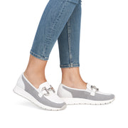 Remonte D2G02 Ladies Loafers-White Multi