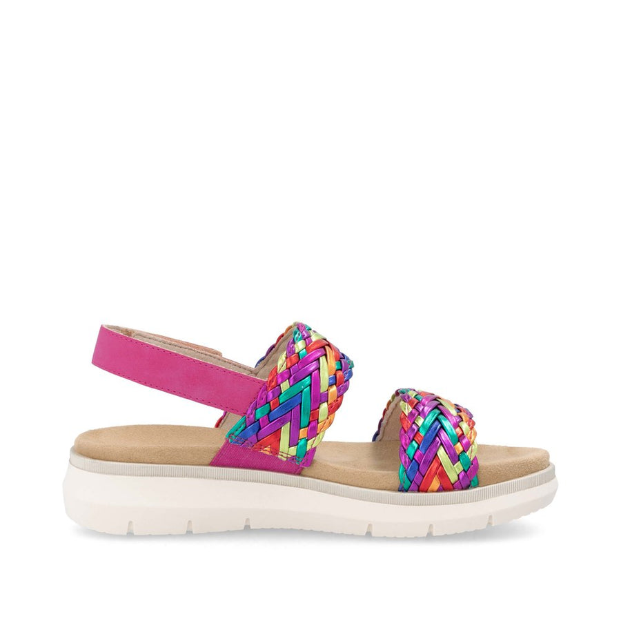 Remonte D2K52 Ladies Sandal-Pink Multi