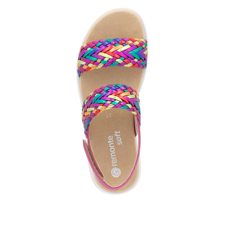 Remonte D2K52 Ladies Sandal-Pink Multi