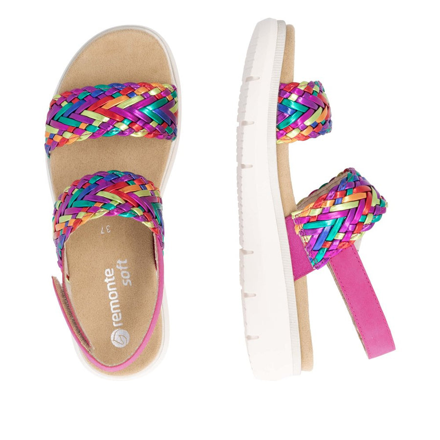Remonte D2K52 Ladies Sandal-Pink Multi
