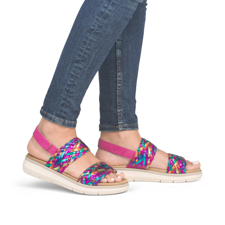 Remonte D2K52 Ladies Sandal-Pink Multi
