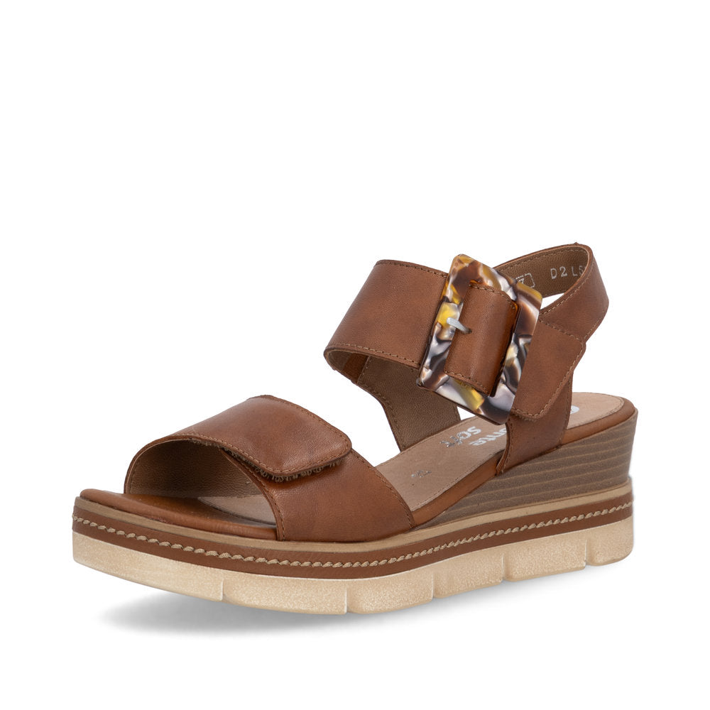 Remonte D2L53-24 Ladies' Sandals-Tan
