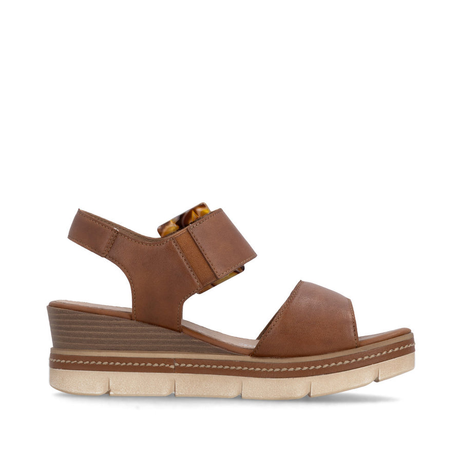 Remonte D2L53-24 Ladies' Sandals-Tan