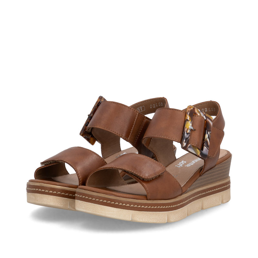 Remonte D2L53-24 Ladies' Sandals-Tan