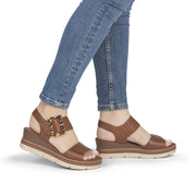 Remonte D2L53-24 Ladies' Sandals-Tan