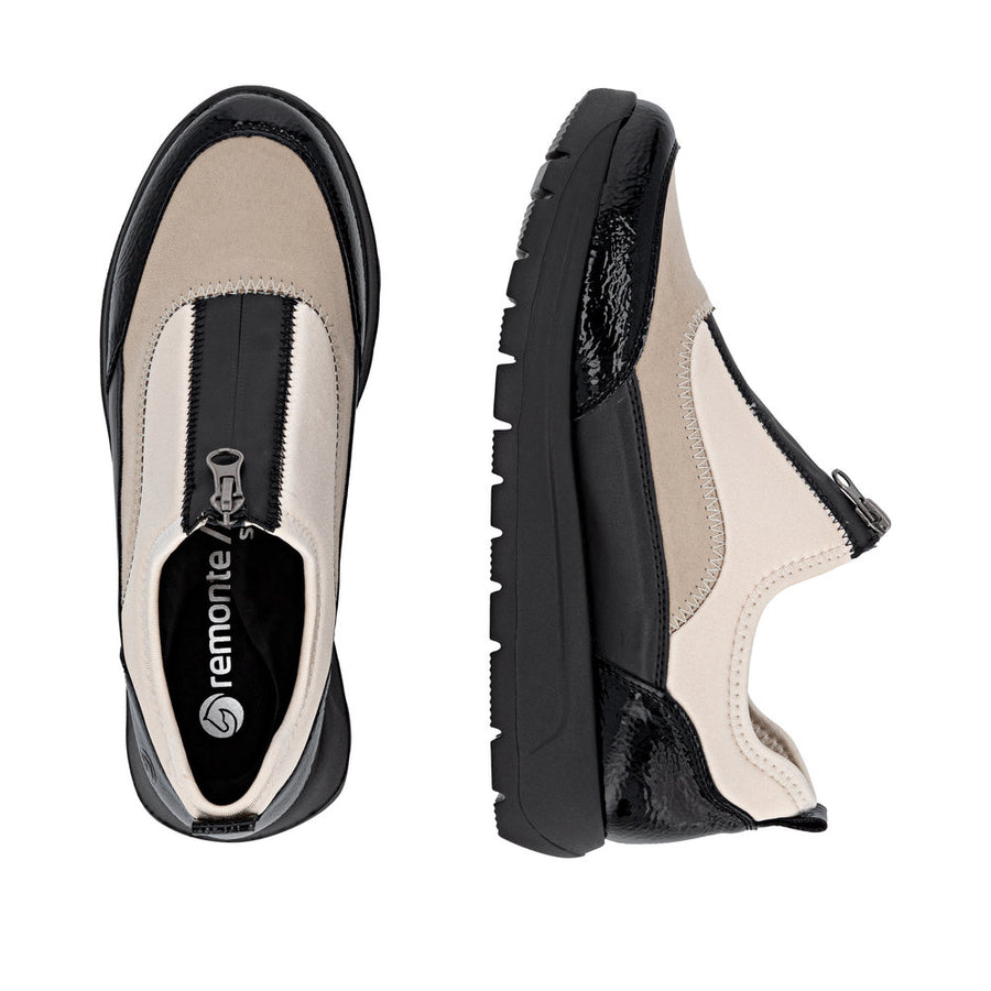 Remonte D2V01-60 Ladies Shoes-Cream/Black