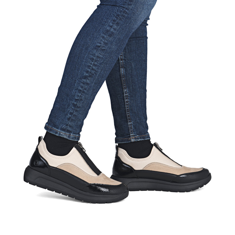 Remonte D2V01-60 Ladies Shoes-Cream/Black