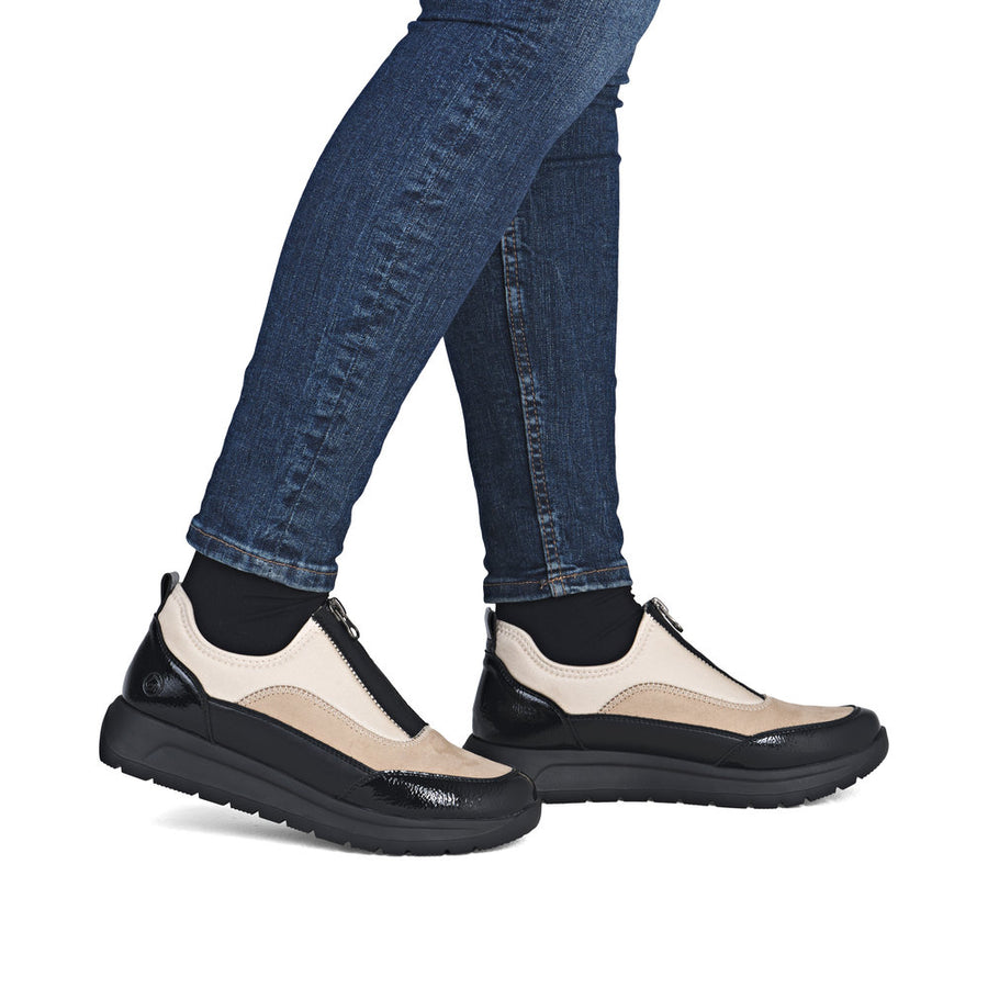 Remonte D2V01-60 Ladies Shoes-Cream/Black