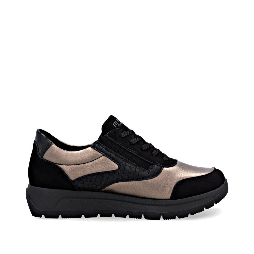 Remonte D2V02-04 Ladies Shoes-Black/Gold