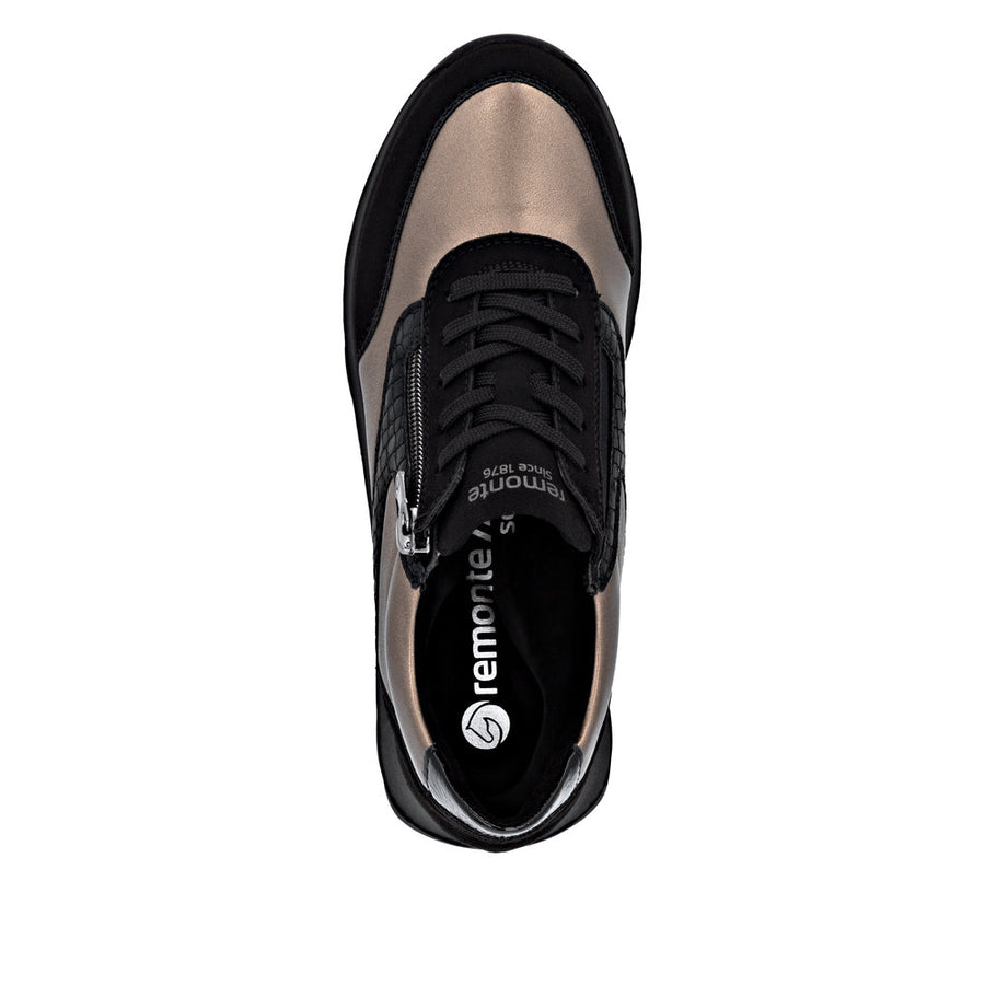 Remonte D2V02-04 Ladies Shoes-Black/Gold