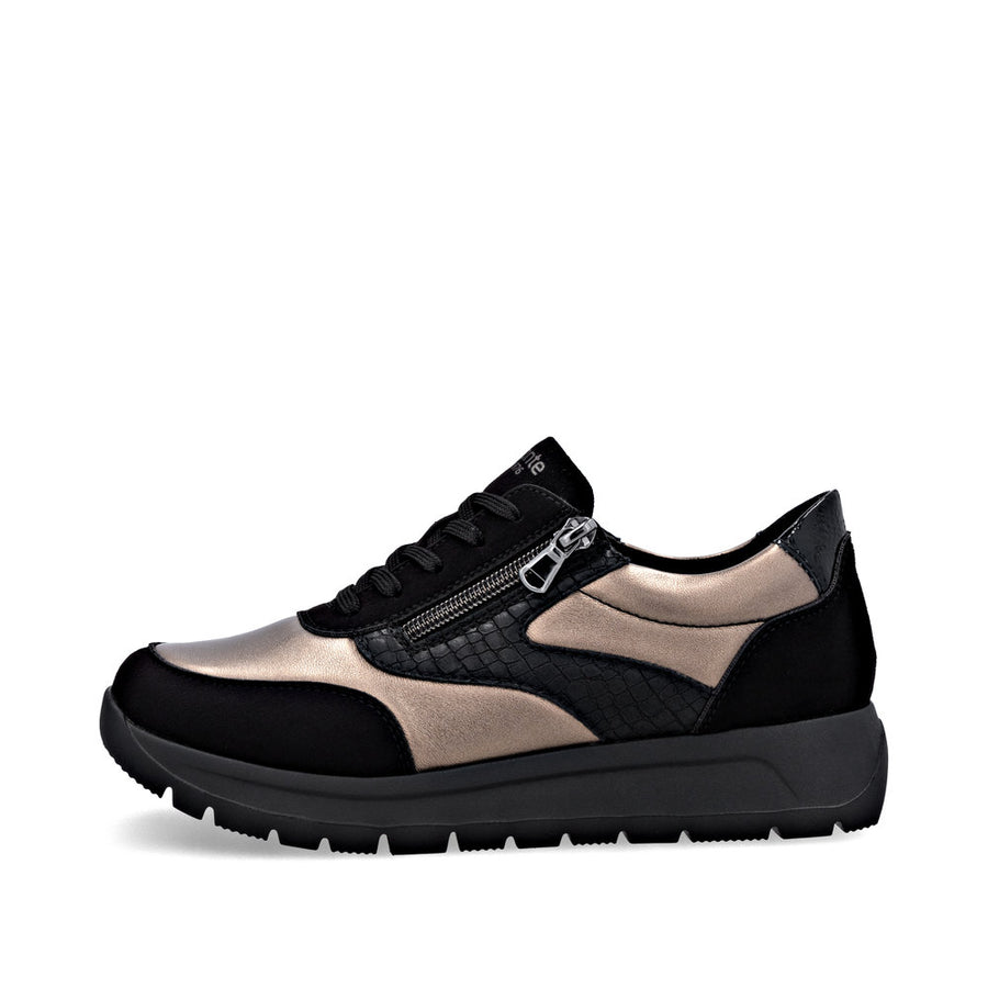 Remonte D2V02-04 Ladies Shoes-Black/Gold