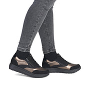 Remonte D2V02-04 Ladies Shoes-Black/Gold