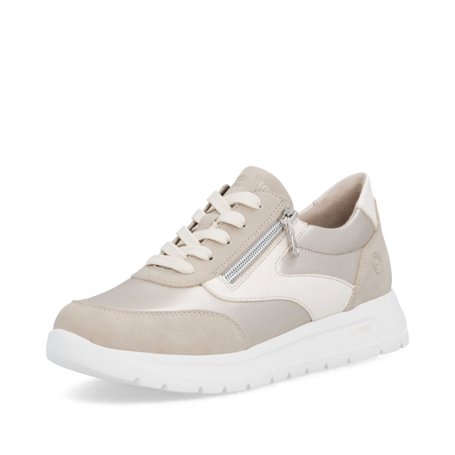 Remonte D2V02 Ladies Shoes-Beige/Gold