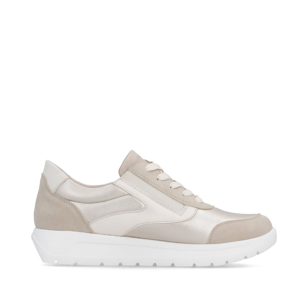 Remonte D2V02 Ladies Shoes-Beige/Gold