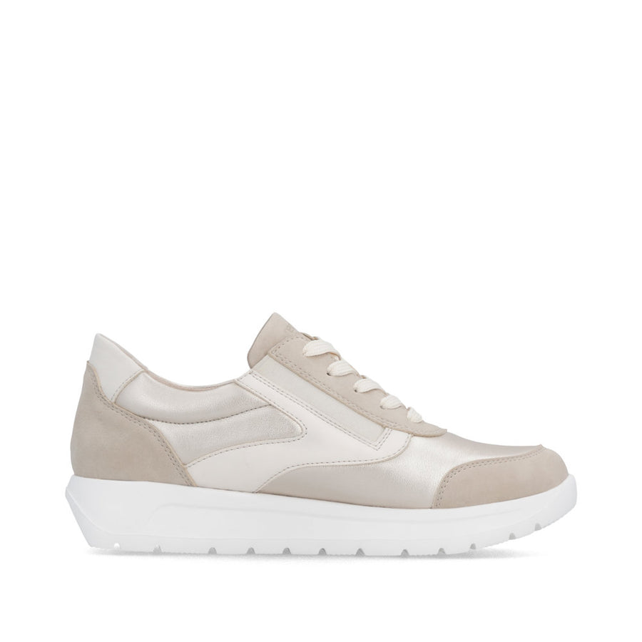 Remonte D2V02 Ladies Shoes-Beige/Gold