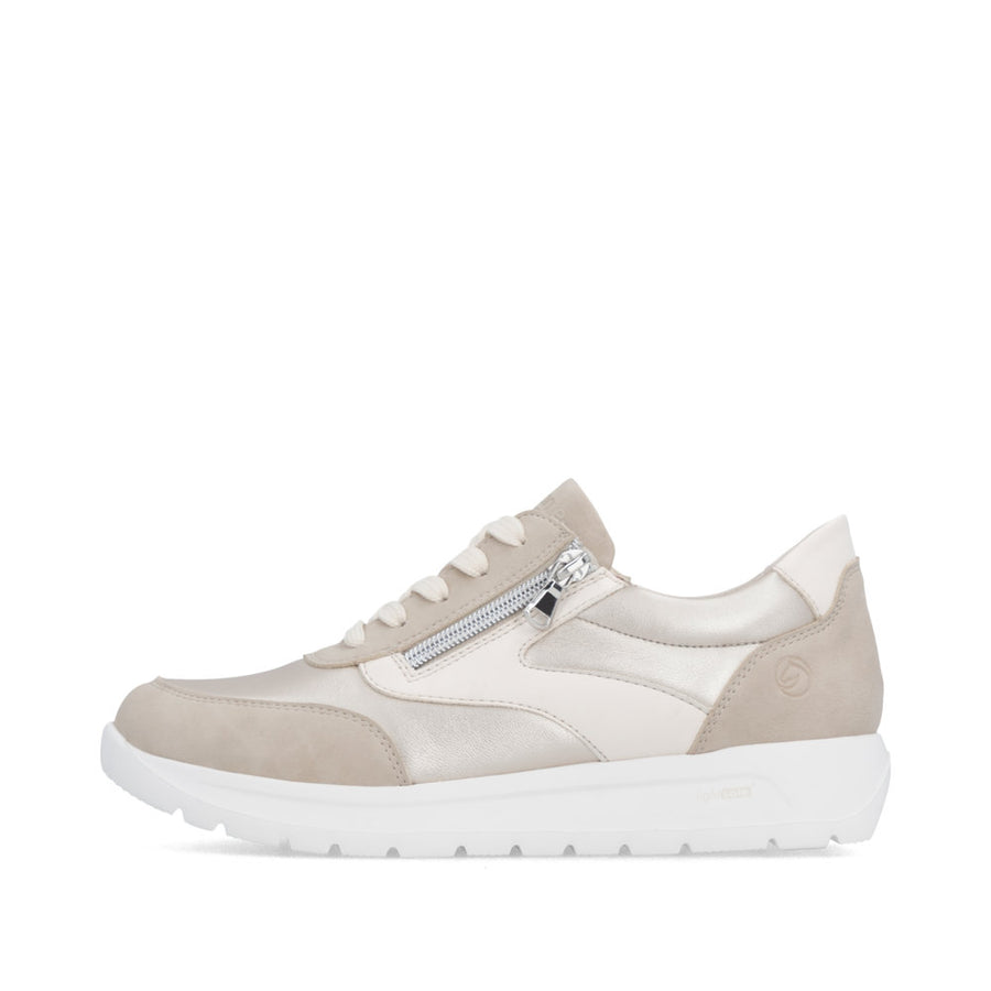 Remonte D2V02 Ladies Shoes-Beige/Gold