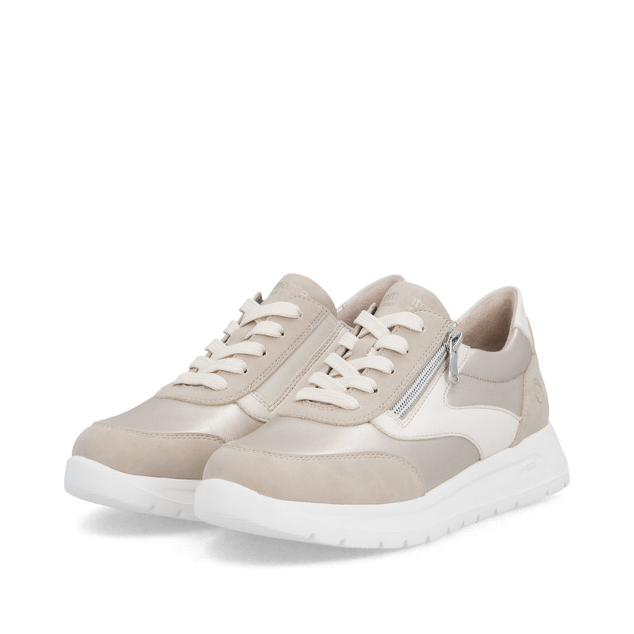 Remonte D2V02 Ladies Shoes-Beige/Gold