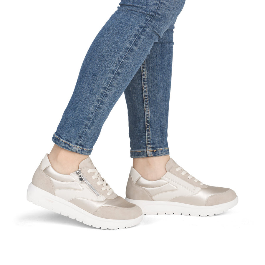 Remonte D2V02 Ladies Shoes-Beige/Gold