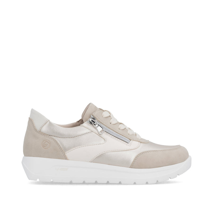 Remonte D2V02 Ladies Shoes-Beige/Gold
