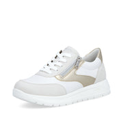 Remonte D2V02 Ladies Shoes-White/Gold