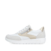 Remonte D2V02 Ladies Shoes-White/Gold