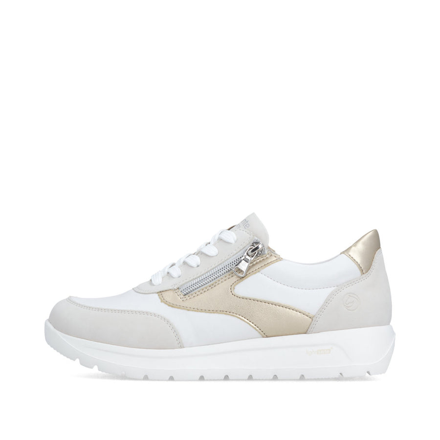 Remonte D2V02 Ladies Shoes-White/Gold