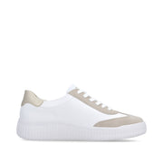Remonte D3e00 Ladies Shoes-White/Gold
