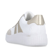 Remonte D3e00 Ladies Shoes-White/Gold