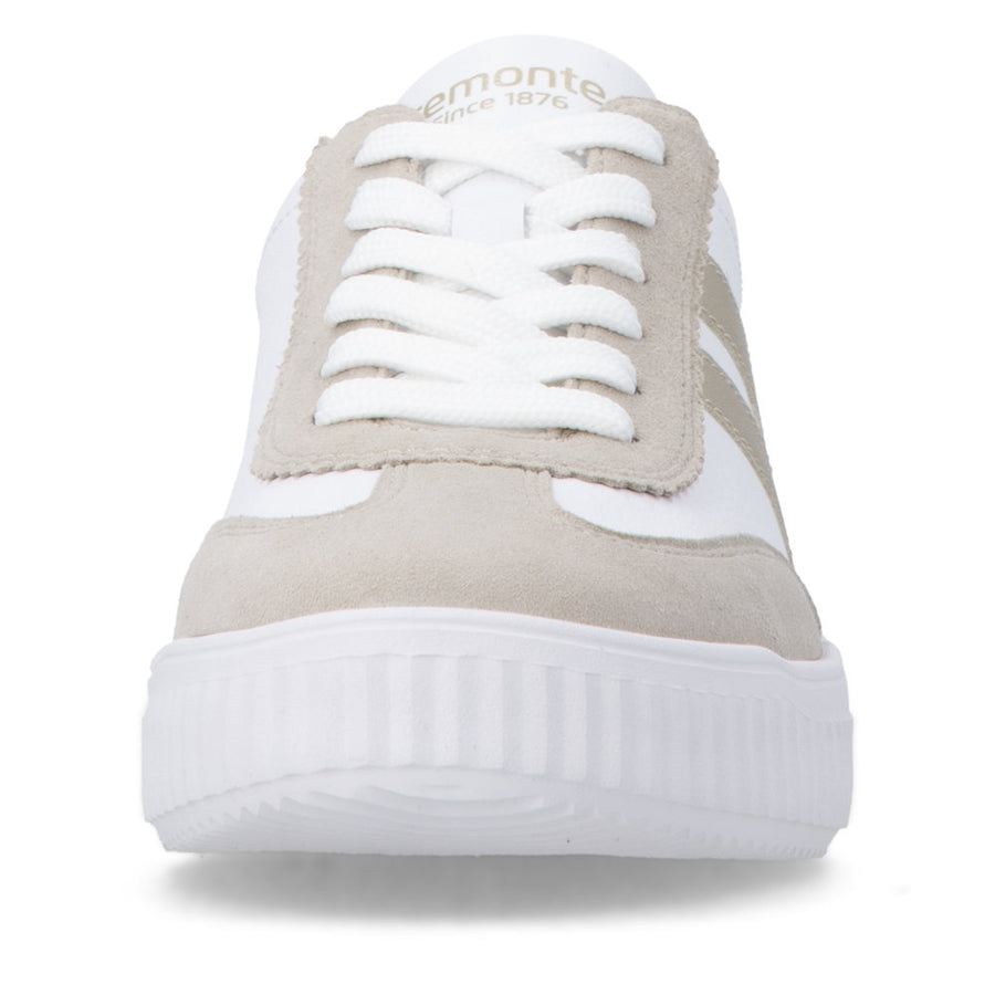 Remonte D3e00 Ladies Shoes-White/Gold