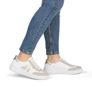 Remonte D3e00 Ladies Shoes-White/Gold