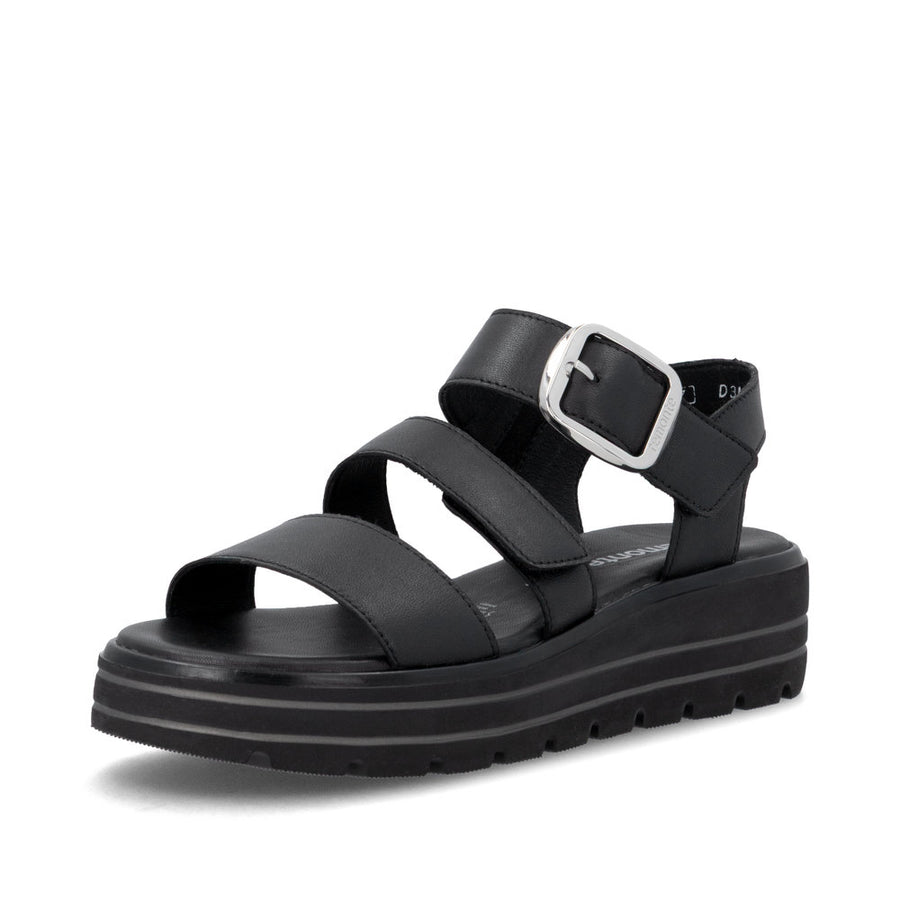 Remonte D3N50 Ladies' Sandals-Black