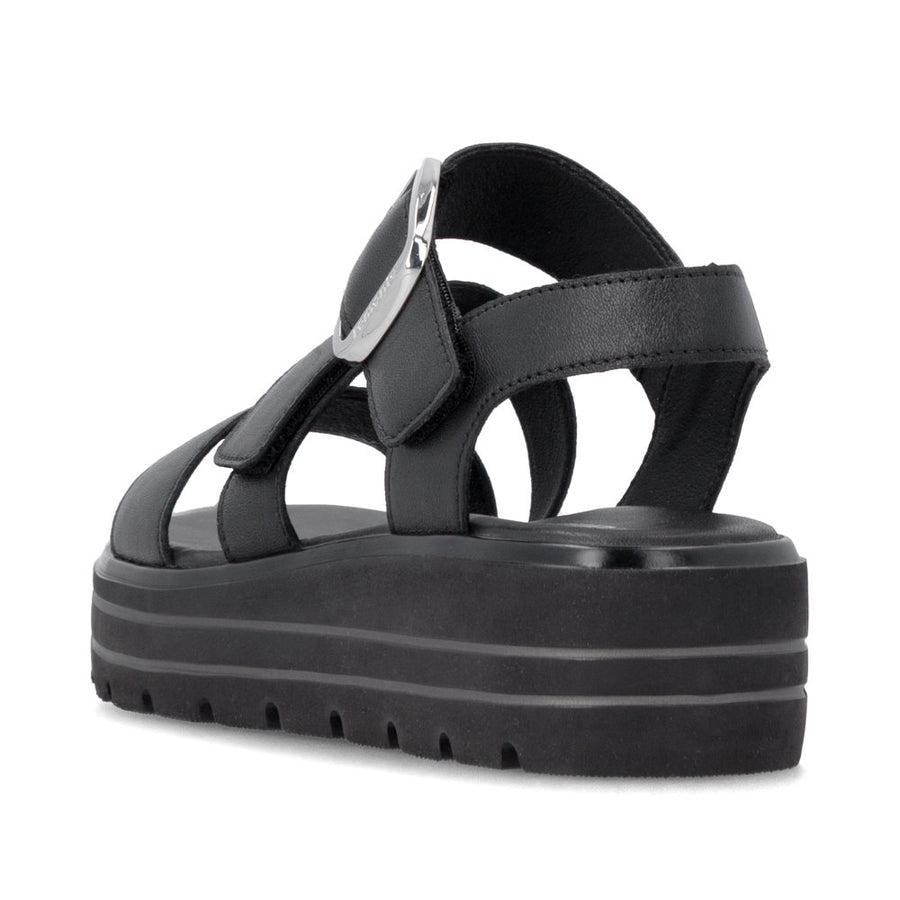 Remonte D3N50 Ladies' Sandals-Black