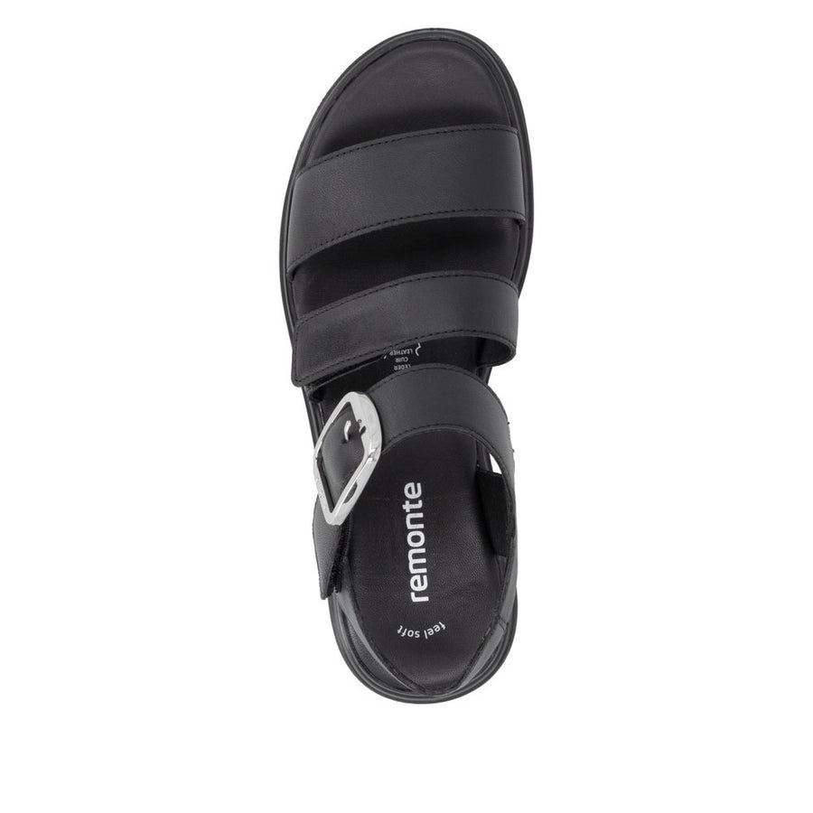 Remonte D3N50 Ladies' Sandals-Black